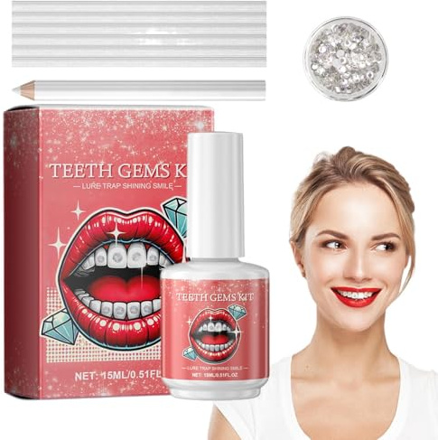 Kit Gemme Per Denti - Cristalli Incollati, Denti Decorativi