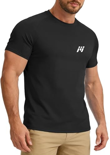 MEETWEE Rashguard Homme UPF 50+ – T-Shirt UV Anti-Élasthanne Séchage Rapide – Haut de Sport Extensible pour Surf Natation Pêche