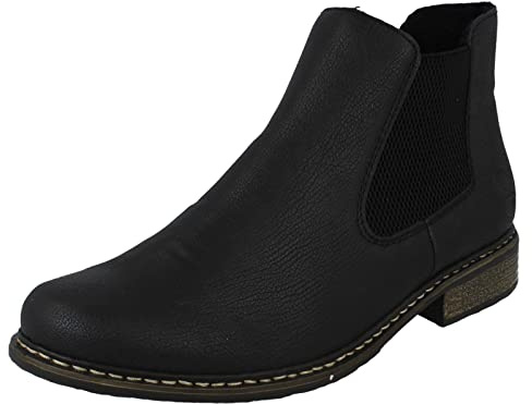 Rieker Z4994-00, Bottes Chelsea Femme, Noir (Schwarz/Schwarz 00), 40 EU
