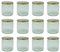CR Produits Lot de 82 pots à confiture avec autocollants 405 ml – Verre à confiture avec couvercle pour remplissage, conserver et remplir – Idéal pour le miel, la confiture, les fruits et les légumes