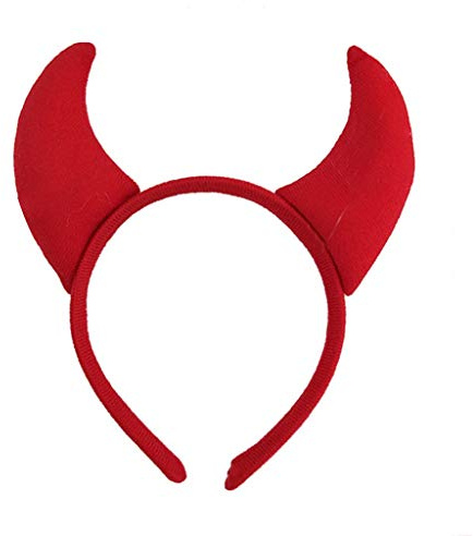 LYWYOUDDKH Divertenti Orecchie da Diavolo per Capelli, Corna, Orecchie per Bambini, Fasce per Capelli, Decorazioni per Feste di Halloween, Rosse