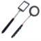 2pcs teleskopischem Inspektionsspiegel Teleskop Inspektionsspiegel mit LED Batterie Beleuchtung Teleskopierbar bis zu 88 cm