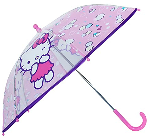 Vadobag Parapluie unisexe pour enfant, motif Hello Kitty, rouge, rouge, Einheitsgröße