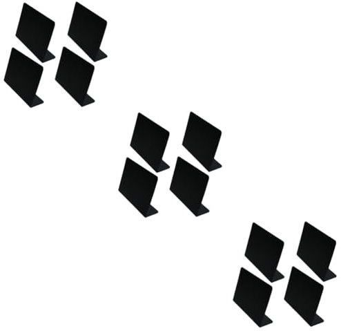 LALAFINA 3 Sätze Tafel Aus Acryl Kreide Platte Anzeige Planke Bretter Parteitafel Mini-tafel Black 4 Stück * 3