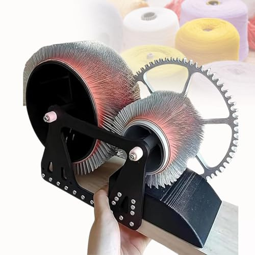 Máquina de cardado manual de lana con rodillos y rodamientos de nailon para un funcionamiento suave y mezcla rápida de colores
