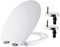 Mass Dynamic White Toilet Seat Soft Close Toilet Seats with Quick Release for Easy Cleaning, Top Fix Easy Installation, Standard Oval Shape Toilet Seat