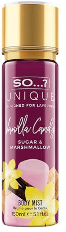 So…? Unique Damen Vegan Vanilla Candy Duftendes Körpernebel, bodyspray für damen 150ml