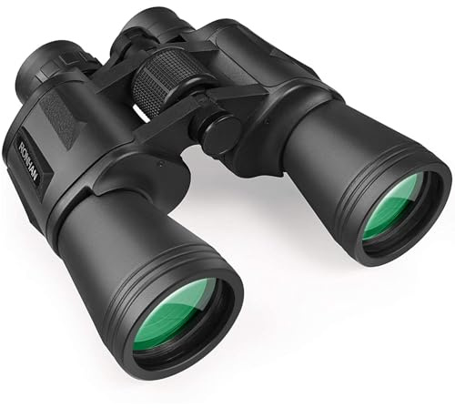 RONHAN Binoculars for Adults High Powered, Military HD Professional/Daily Waterproof 20x50 Binoculars for Bird Watching Travel Hunting Football Games Stargazing with Carrying Case & Strap