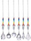 Firtink Sun Catchers for Windows, 6 PCS Crystal Suncatcher Glass Pendants Prism Hanging Ornament for Outdoor Garden Decorations Chimes Indoors Friendship Dream Rainbow Making