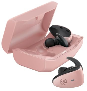 Yamaha TW-ES5A, True Wireless Sport Earbuds, with Listening Care and Ambient Sound, IPX7 waterproof, upto 34 h playback time, App with EQ controls, Colour Pink