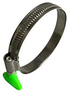 Boltza Rostfritt stål tumskruv/vinge slang rörklämma jubileumsklämma 80-100 mm (9 mm BW) x4