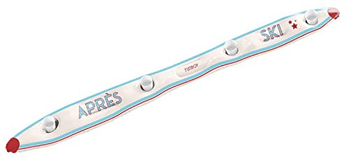 FUNBOY Aufblasbares Shot Board Ski, 4 Schuss-Kapazität 1,8 m lang, 4 Schnapsbecher inklusive, Apres Design