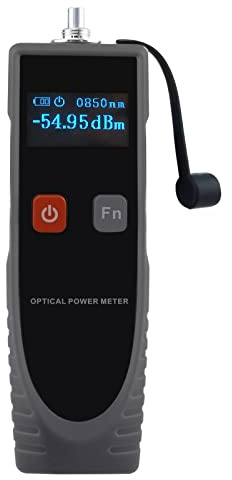 Digital Optisk Kraft Meter -70~6dBm Räckvidd 6 Optisk Vinka Längd med Kabel Fungera och FC Omvandlare för FC/SC/ST Gränssnitt