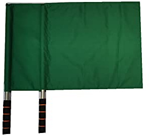 Stormflag Bandera de Fútbol Bandera de Juez de Línea 2uds, Bandera Árbitro con Bandera del árbitroBolso de Almacenamiento（verdor）