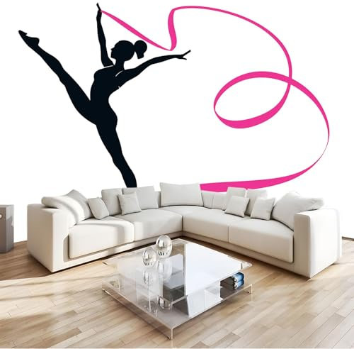 IlustracióN Fotomurales Decorativos Pared chica de gimnasia Papel pintado Tejido No Tejido Decoración de Pared, Salones, Habitaciones Decorativos Murales Moderna Fotográfico 200x140 cm