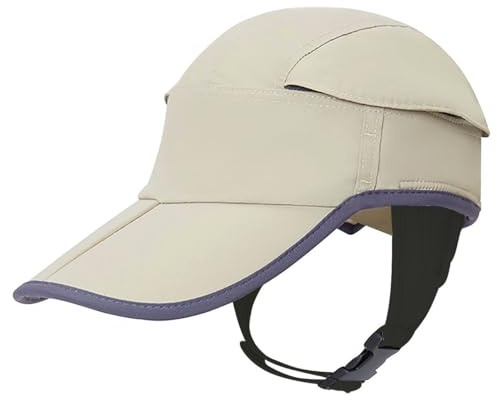 Surf Hat Quick-Dry Sun Hat with Adjustable Chin Strap for Surfing Water Sports Baseball Cap (US, Numeric, 7 1/4, 7 1/2, Khaki)