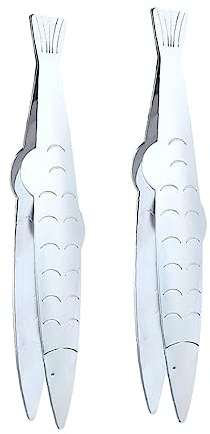 Cabilock Pinces à Arêtes de Poisson en Acier Inoxydable Lot de 2 Outils Multifonctions Cuisine Prise Confortable Accessoires Cuisine pour Retirer Écailles et Arêtes de Poisson