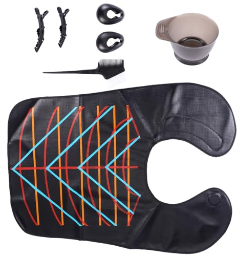 WEKADRIN Kit para Teñir el Cabello Profesional de 4 Piezas Herramientas de Plástico Duradero Incluye Peines y Bol para Tinte Adecuado para Uso en Casa y Salones de Peluquería