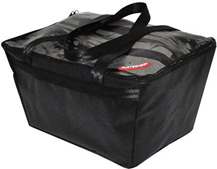 Pletscher Unisex – Erwachsene Deluxe Fahrradkorb, Schwarz, 1size