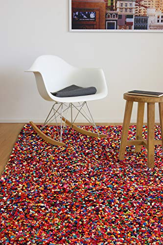floor factory tappeto moderno Confetti 140x200cm tappeto colorato tessuto a mano in cotone sari