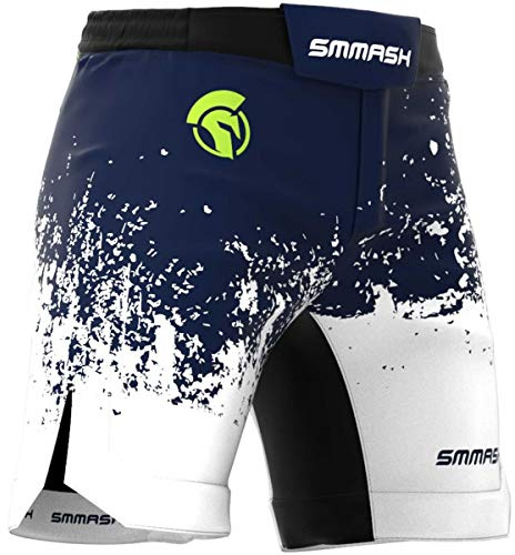 SMMASH OCR Legion Neon Green Ultralätt Shorts MMA Herr, Kampsport Byxor, Brottning UFC, Exceptionell Rörelsefrihet, BJJ, Krav Maga, Andas och Lätt, Antibakteriellt Material, Tillverkad i EU (M)
