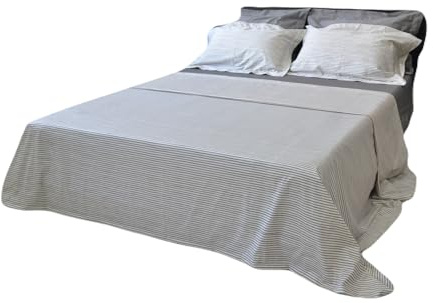 Organic Cotton Long Staple Silky Soft Single Pick Sateen Bed Sheet Set - Luxurious & Premium Hotel Quality - GOTS Certified - Printed & Dyed Combination - Deep Pocket - Easy Care - Queen