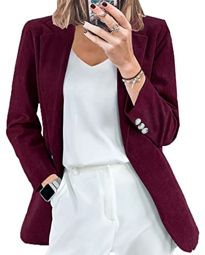 LAZIRO Autunno E Inverno Signore Nuovo Cardigan Di Velluto A Coste Temperamento Sottile Colore Solido Abito Casual Collare Giacca Professionale Piccolo Vestito