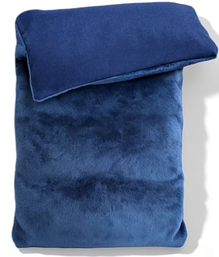 Microwavable Heating Pad with Washable Cover 13x7 Inch Flaxseed Microwave Hot Pack, Lavender Scent, Moist Warm Compress for Relaxation, Non-Electric & Portable