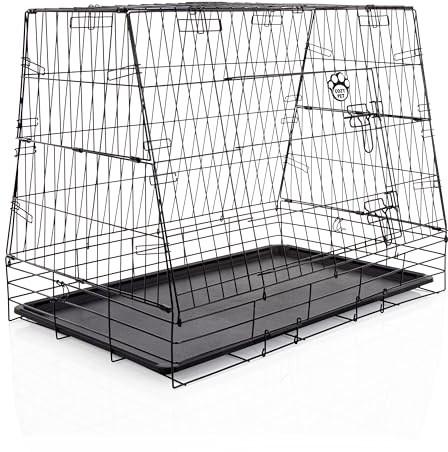 Car Dog Cage 36 by Cozy Pet, Fits Most Makes Audi BMW Fiat Ford Honda Hyundai Kia Jaguar Toyota Renault Vauxhall VW Volvo Puppy Crate Model CDC06