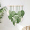 MEIVINES Tenture Murale en Macramé Boheme Tapisserie 42X52cm Deco Murale Boheme Macrame Mural Tapisserie Tissée Tapisserie Murale En Macramé Faite à La Main pour Chambre Salon Décoration Vert