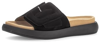 Gabor Damen Pantoletten, Frauen Slipper,Best Fitting,sommerclogs,sandalen,freizeitschuhe,schlupfschuhe,schluepfschuhe,schwarz,42 EU / 8 UK