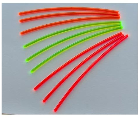 4 Zoll Fiberglas-Bogenvisier, Rot, Grün, Orange, 1,5/2/0,0/2,5/3 Mm, 3 Stück(3pcs 2.0 Red 4 Inch)