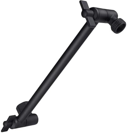 Pocoiau Brazo De Ducha Ajustable De Repuesto De Acero Inoxidable Cabezal De Ducha Tipo Lluvia Brazo De Extensión Soporte De Altura Ajustable Varilla De Extensión para Rociadores Superiores De Ducha