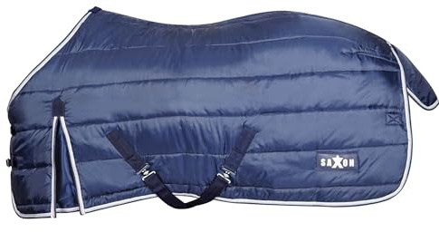 Saxon Channel Quilt Stable Standard Neck Medium, Navy/White, 6'3