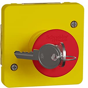 Schneider Electric - Mureva Styl - Arrêt d'urgence à clé - composable IP55 - IK08 - jaune - MUR35052