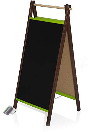 AZZAP Kundenstopper 110cm grün Holz Tafel Aufsteller Werbetafel Holztafel Werbung Kreide