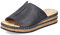 Rieker Damen Pantoletten 629M9, Frauen Slipper,Slip-ons,Hochfront-Slipper,Keilabsatz,Wedge-Sohle,Schlupfschuhe,Slides,schwarz (00),42 EU / 8 UK