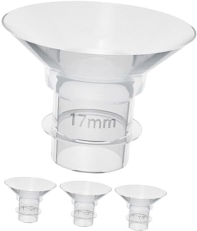 ibasenice 4pezzi Inserti Flangiati per Tiralatte Inserti in Silicone Flessibile Lavabili Ricambi per Accessori di Allattamento