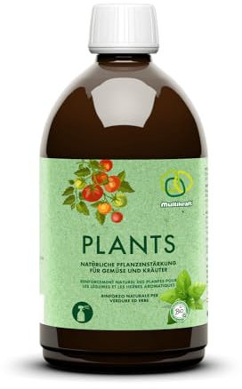 Multikraft Plants - Natürliche Pflanzenstärkung für Gemüse & Kräuter - Effektive Mikroorganismen & Pflanzenextrakte - Haltbarkeit & Geschmacksintensität der Pflanzen verbessern, 500ml