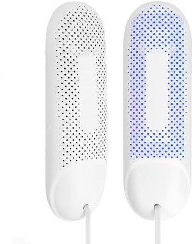 YUET Secador de Zapatos Eléctrico, Calentador de Zapatos y Botas, 360° Integral con 3 Modos de Temporizador, Secador de Calzado Portátiles para Zapatos,Calcetines,Guantes, EU Enchufe