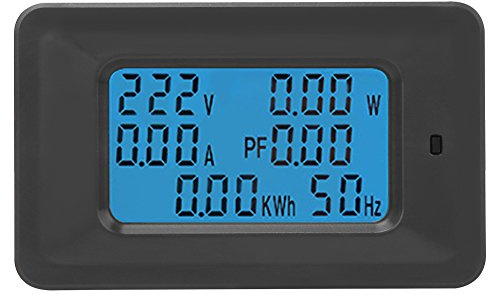 Misuratore di Tensione 6 in 1, Tester di Tensione Energia a 5 Cifre, Modello P06S-20 con Controllo Retroilluminazione, per Frequenza KWH Fattore di Potenza