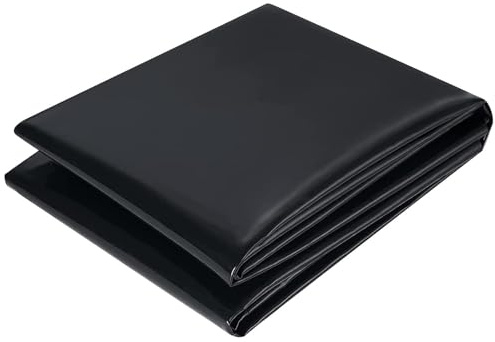 Hikrxya Revêtement de bassin en polyéthylène haute densité 2 m x 3 m – Revêtement préformé pour étang à poissons de jardin, bassins à poissons, aménagement paysager, ruisseaux, fontaines, jardin
