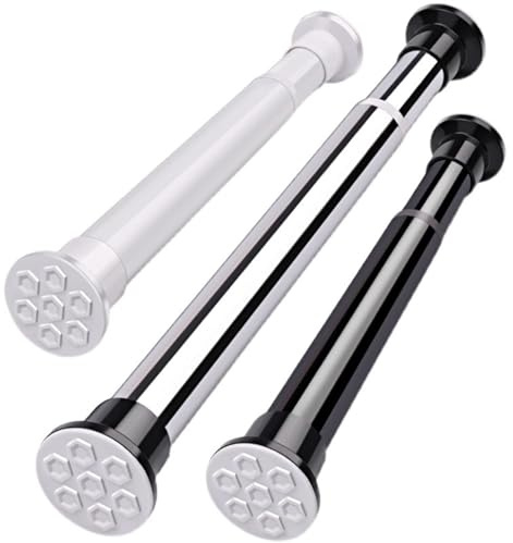 Asta di tensione regolabile in metallo 68 cm 450 cm per doccia o balcone asta per tenda a molla in finitura in acciaio perfetto per bagno e decorazione della casa