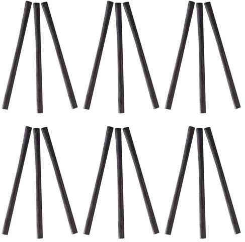Angoily 25 Pièces croquis de tige de carbone sketch bâton à charbon art de croquis au fusain art dessiner au fusain Bandes de charbon de coton Black