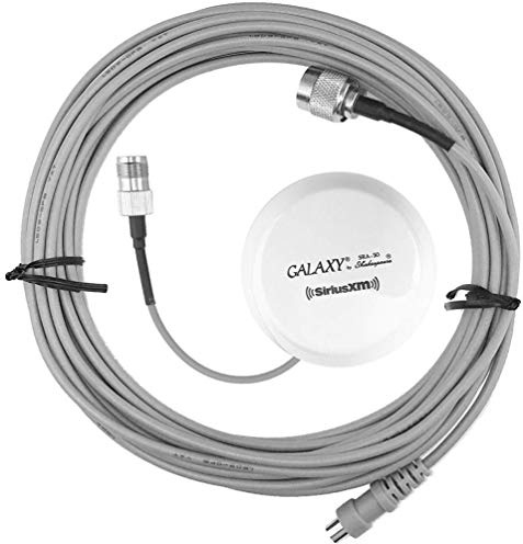 Shakespeare SR-50B Satellite Radio Antenna Kit; Includes: SRA-50 Antenna with 6 Cable and TNC Female Connector, 25' Coax Cable with TNC Male, SMB Connectors and Mounting Parts