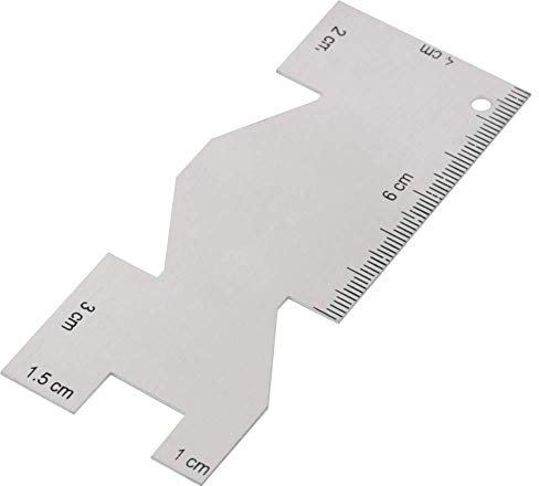 Metall-Lineal, 1 Stück Metallmessmessgerät, genaues Quilt-Lineal, Nähwerkzeug, Zubehör zum Nähen und Basteln