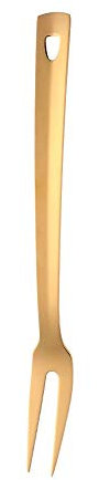 BuyGo Gold Grill Fork - 12.28 Inch Stainless Steel Cooking Fork, Heat Resistant