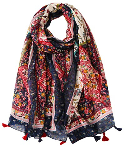 Ecroon Dam stola scarf huvuddukar halsduk festlig stola sommar halsduk solskydd halsduk för sandstrand
