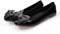 MACHSWON Womens Ballerina Flats Casual Square Toe Bow-Knot Slip ons Memory Foam Dressy Flats Cute Bow Tie Pumps Dolly Shoes(Black, Size 4)