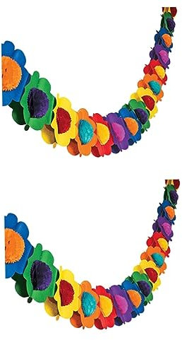 Toyvian 2pezzi Banner Decorativo Tema Compleanno Con Fiori Festoni Colorati Per Decorazione Di Matrimoni e Feste Di Compleanno Per Addobbi Di Eventi Speciali